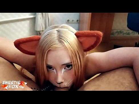 ❤️ Kitsune ابتلاع ديك ونائب الرئيس في فمها فينا